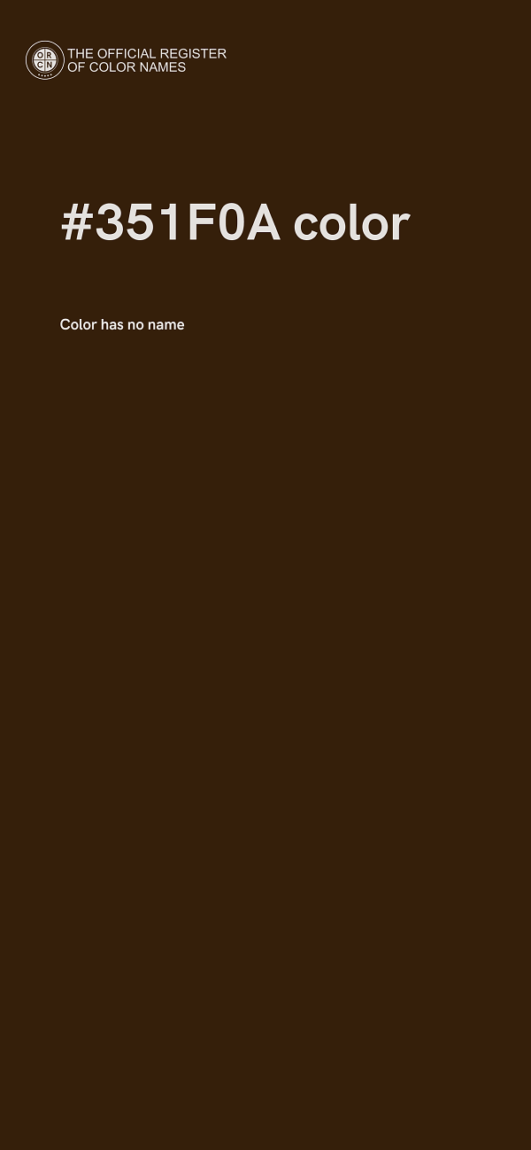 #351F0A color image