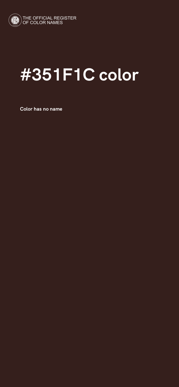 #351F1C color image
