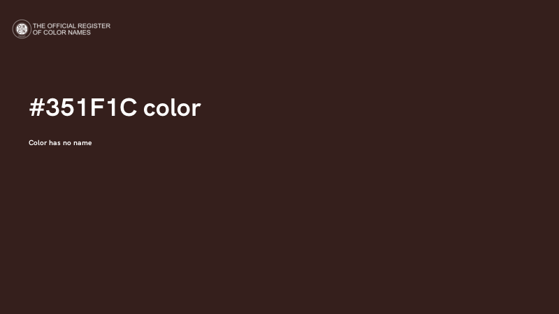 #351F1C color image