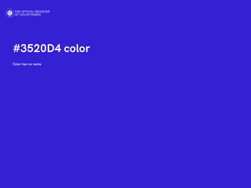 #3520D4 color image