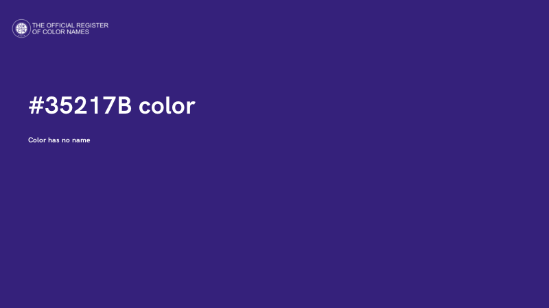 #35217B color image