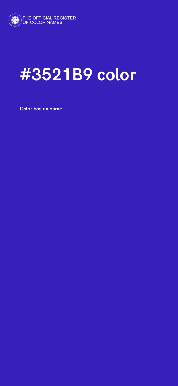#3521B9 color image