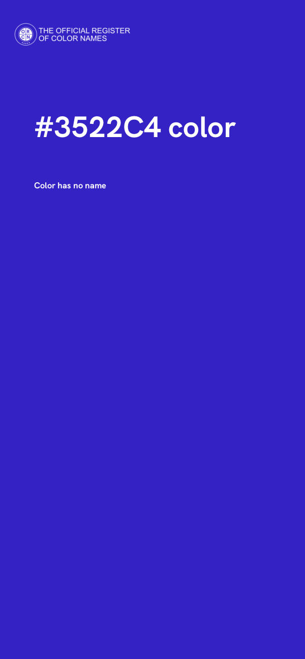 #3522C4 color image