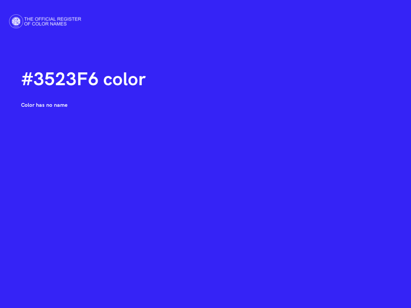 #3523F6 color image