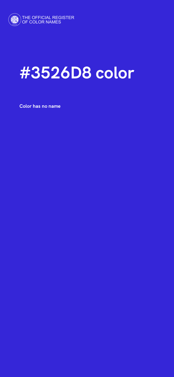 #3526D8 color image