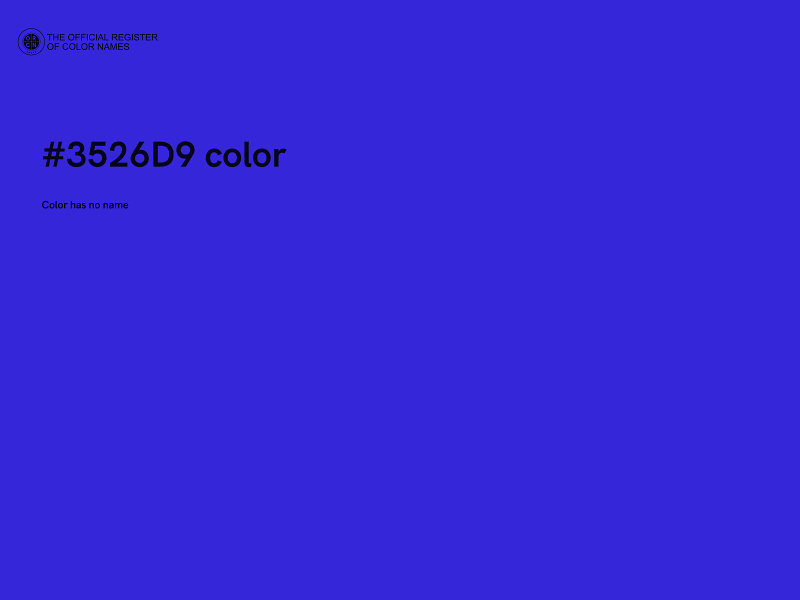 #3526D9 color image