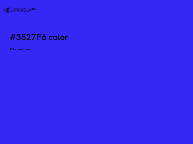 #3527F6 color image