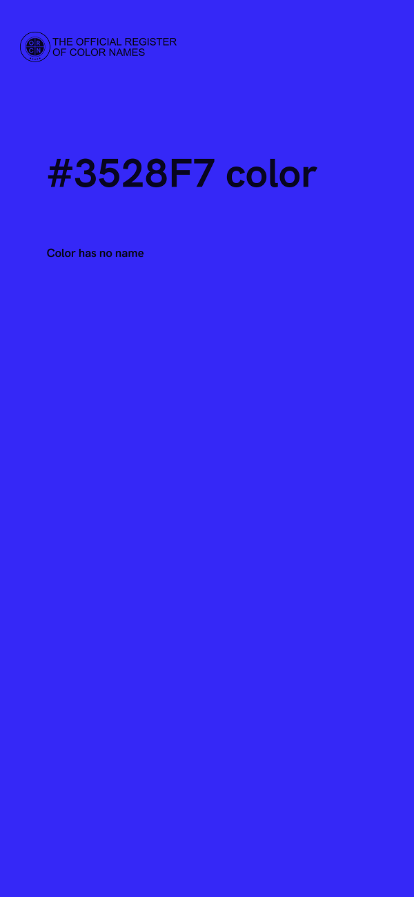 #3528F7 color image