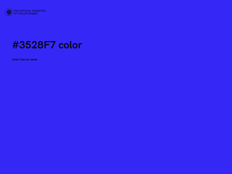 #3528F7 color image