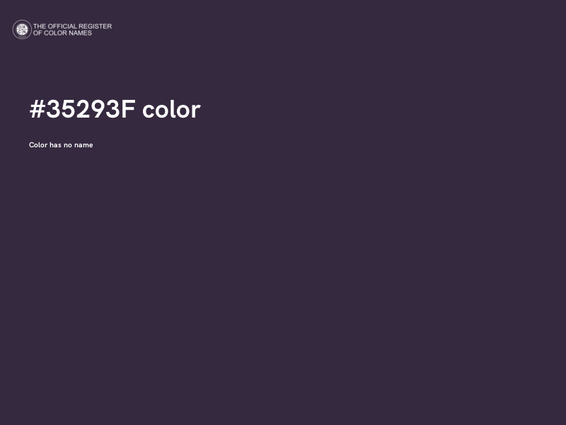 #35293F color image