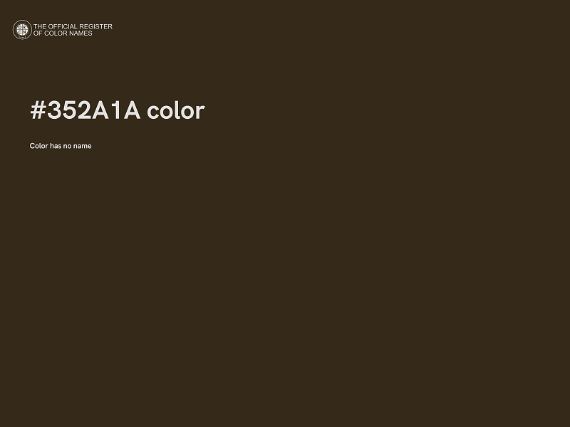 #352A1A color image