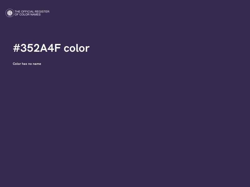 #352A4F color image