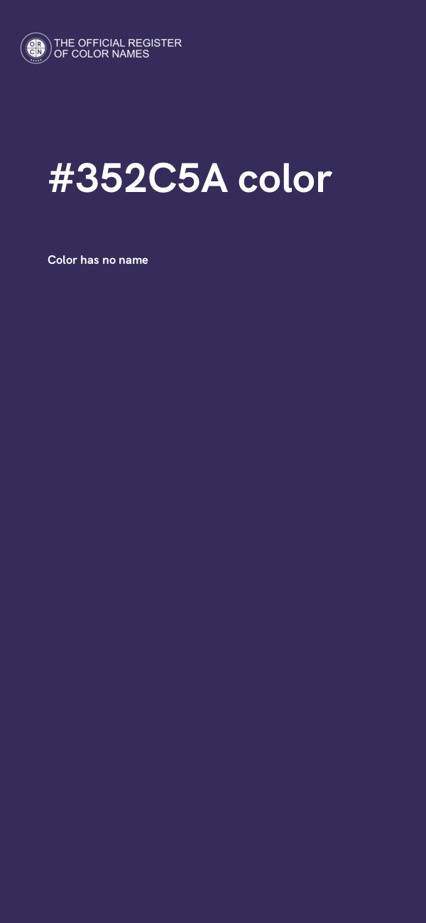 #352C5A color image
