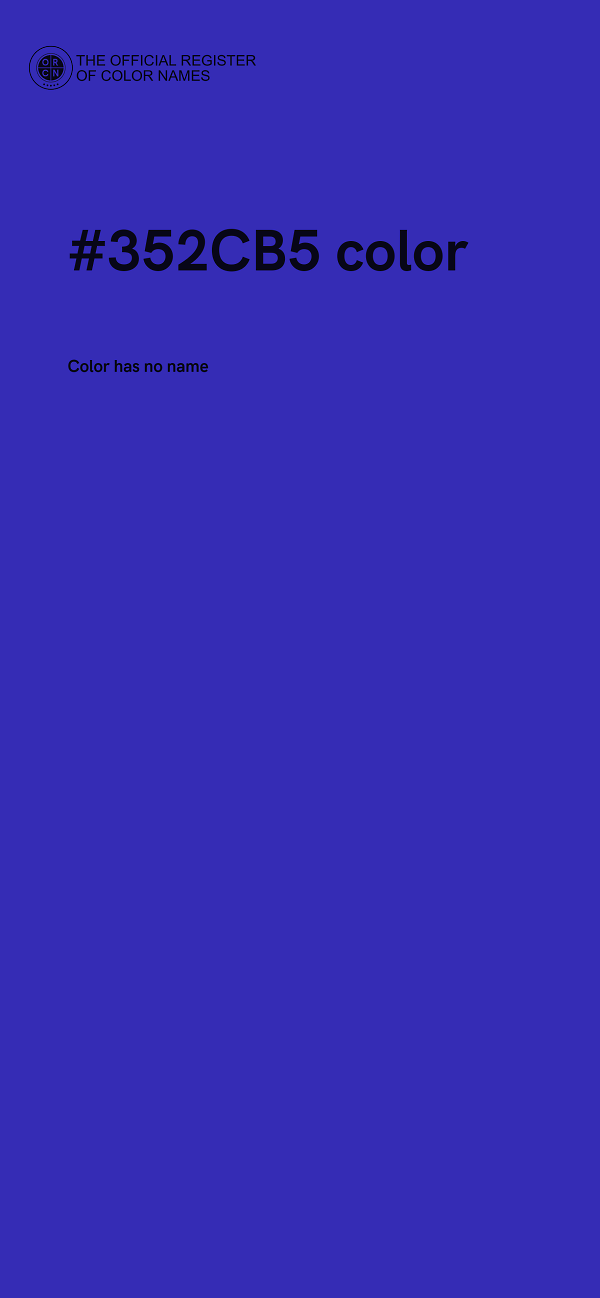 #352CB5 color image