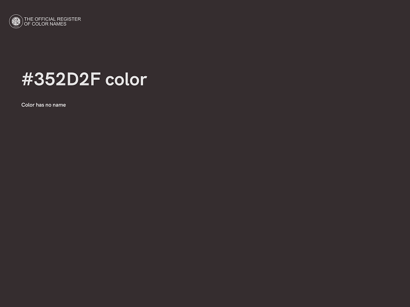 #352D2F color image