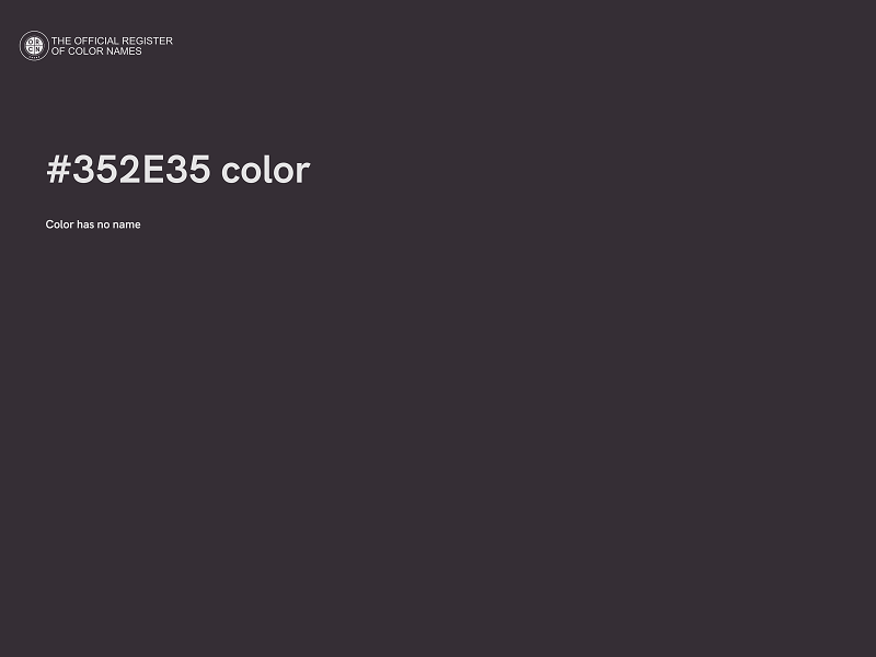 #352E35 color image