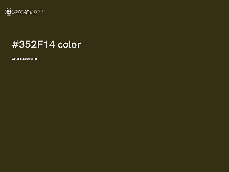#352F14 color image