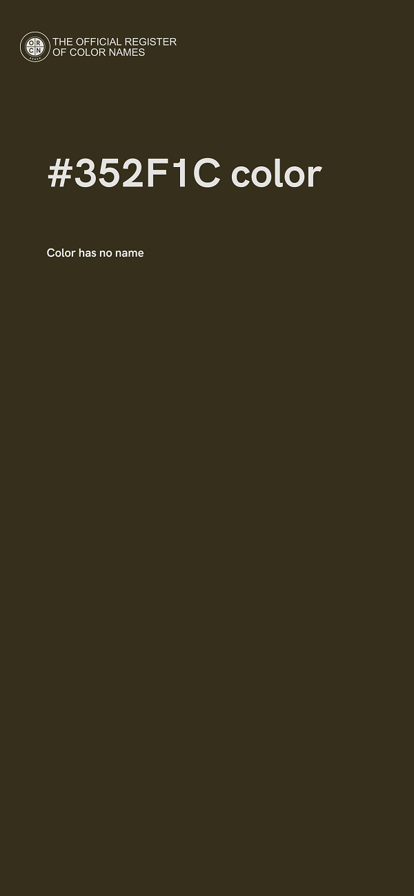 #352F1C color image
