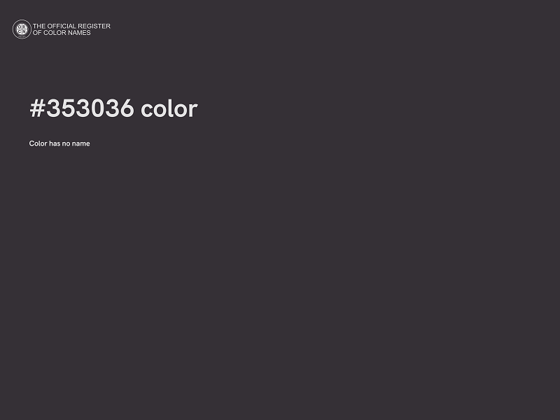 #353036 color image