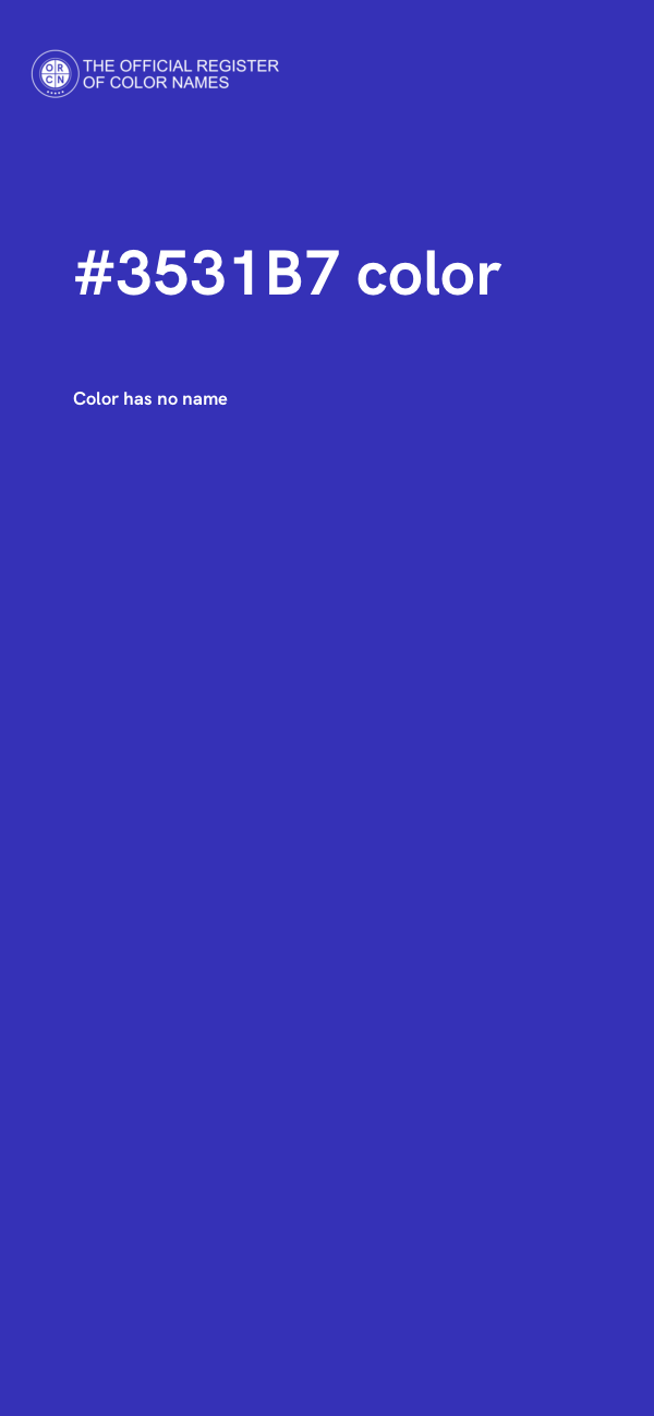 #3531B7 color image