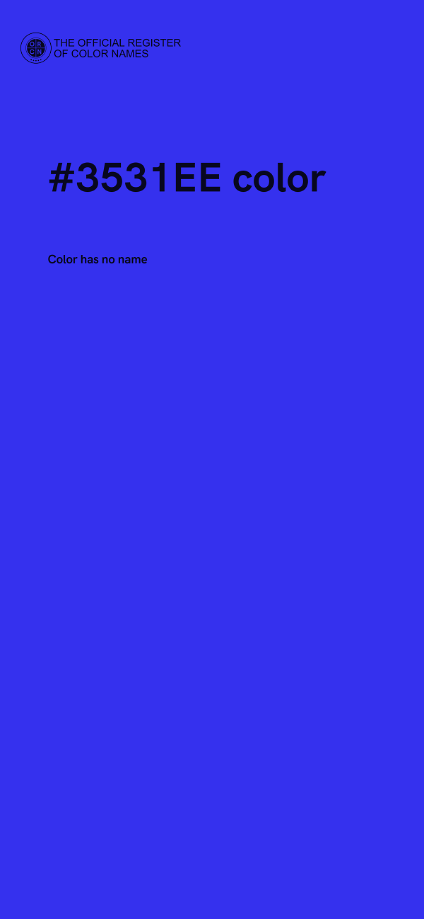 #3531EE color image
