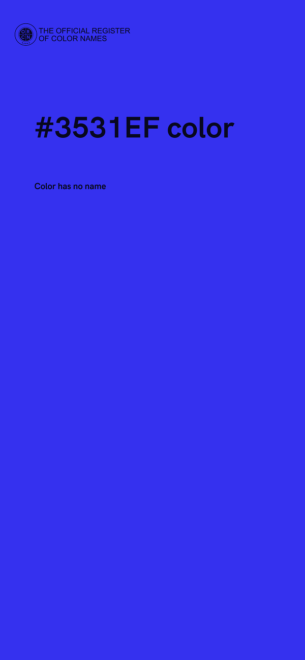 #3531EF color image