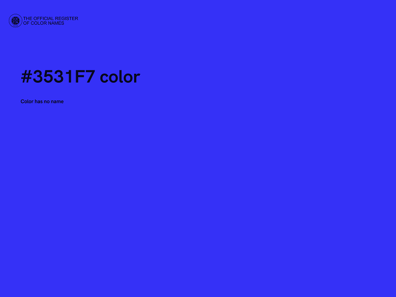 #3531F7 color image