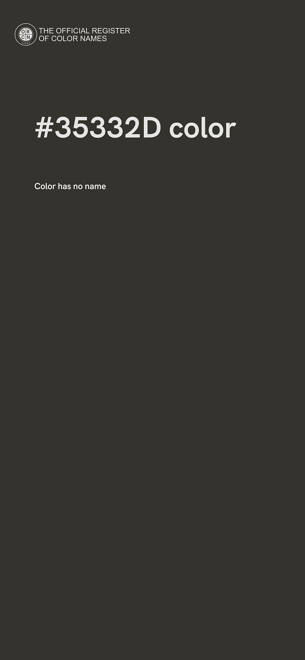 #35332D color image