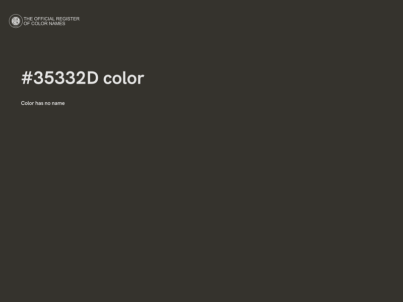 #35332D color image