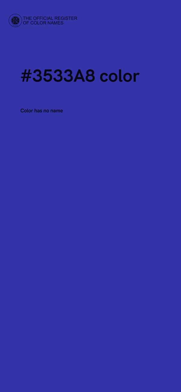 #3533A8 color image