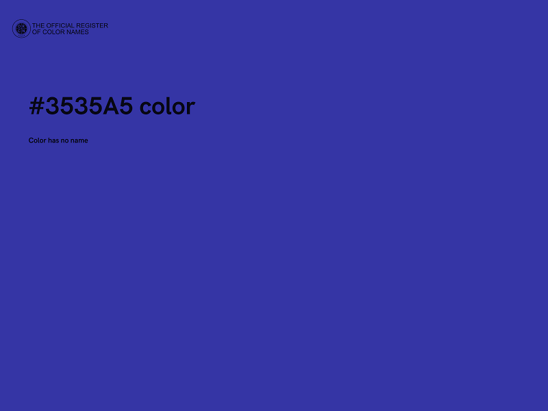 #3535A5 color image
