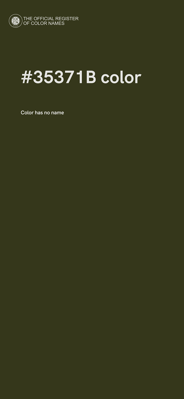 #35371B color image