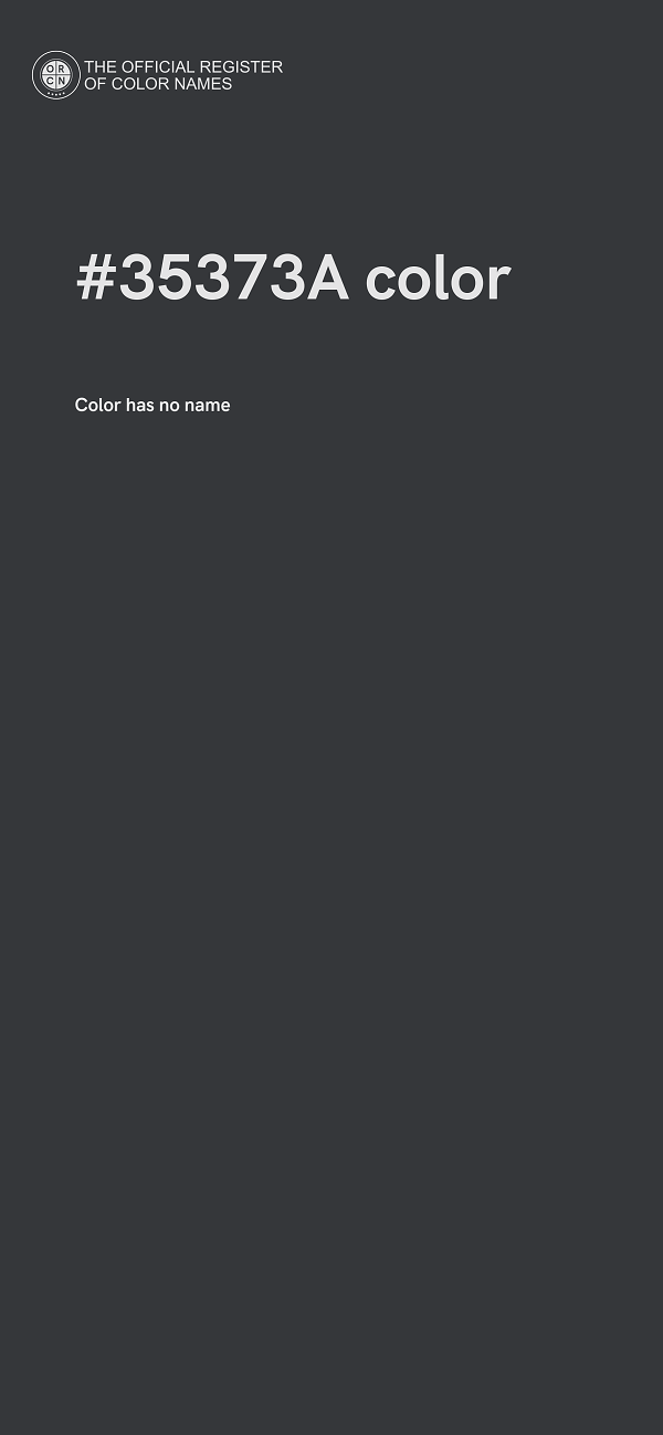 #35373A color image