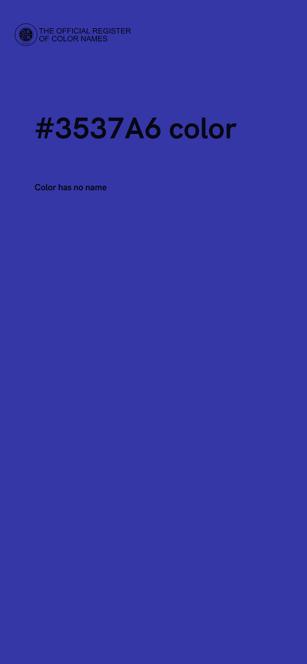 #3537A6 color image