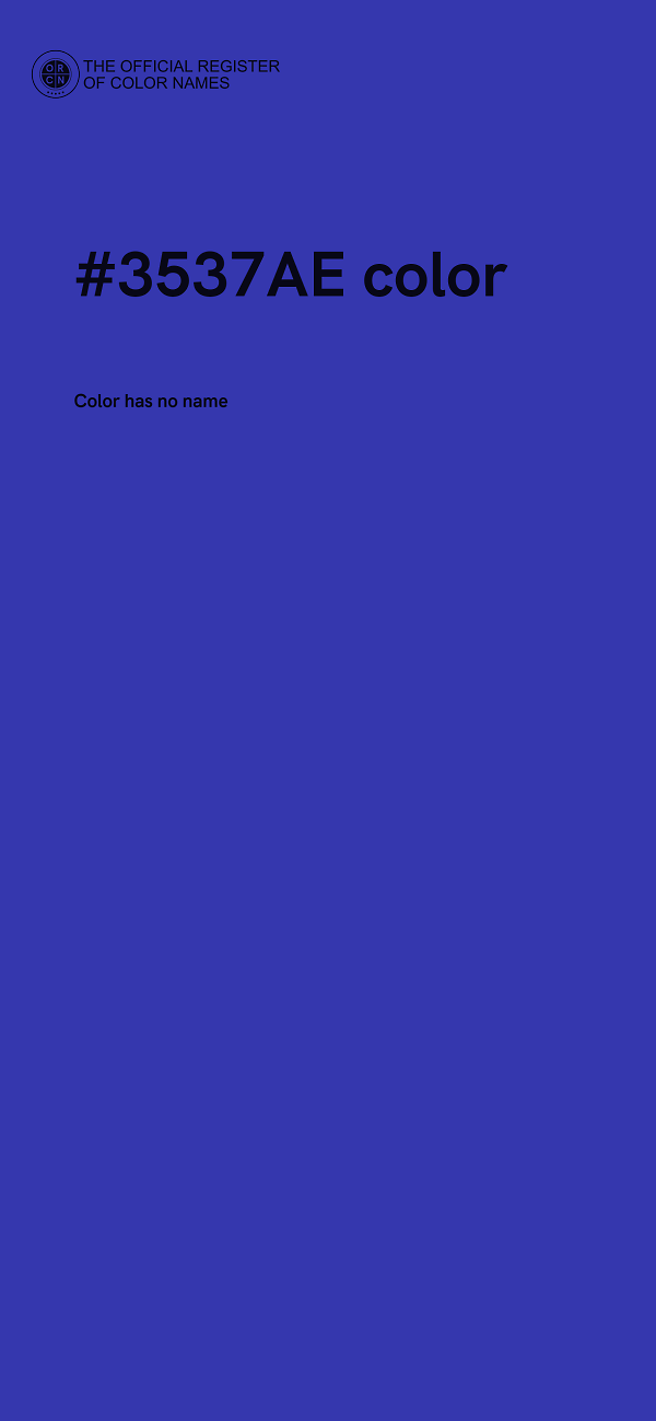 #3537AE color image