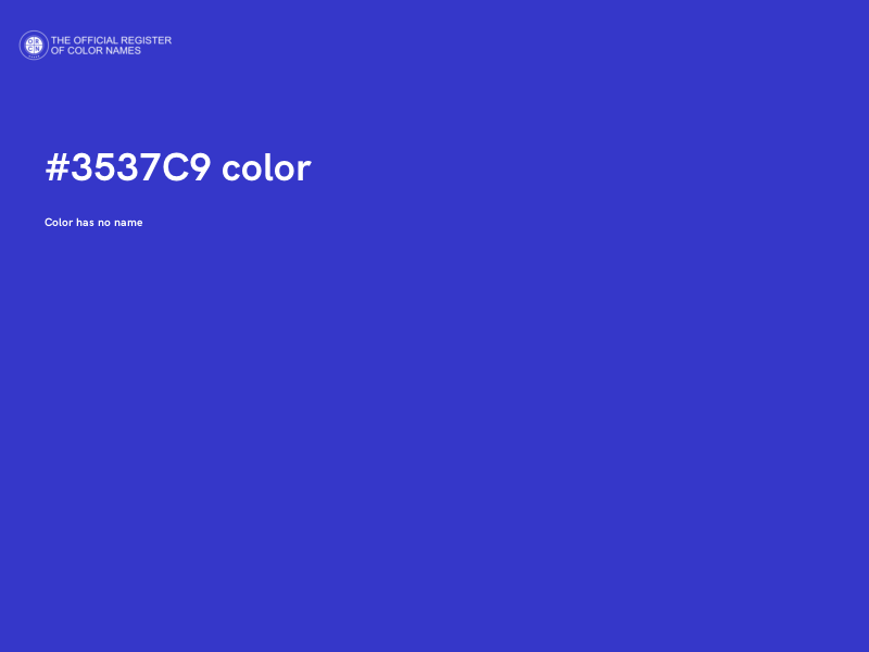 #3537C9 color image
