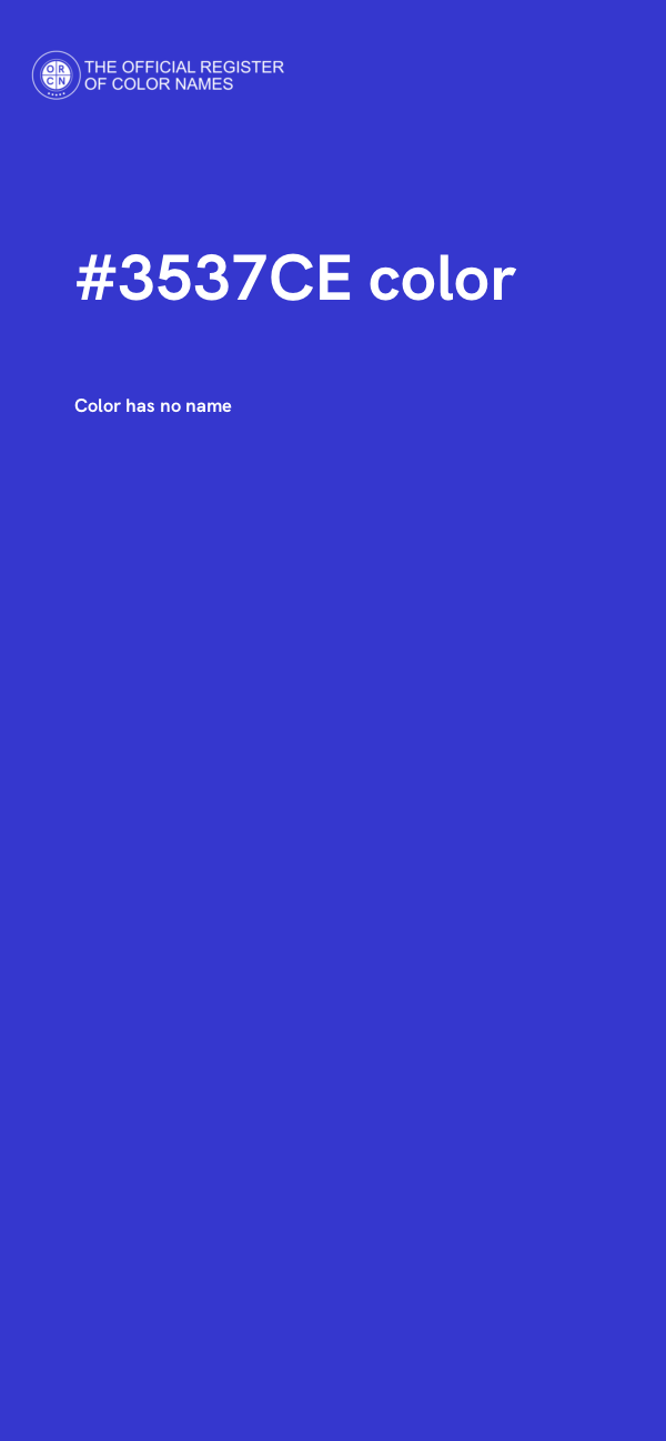 #3537CE color image