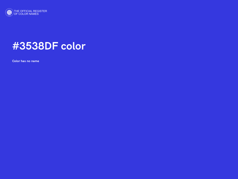 #3538DF color image