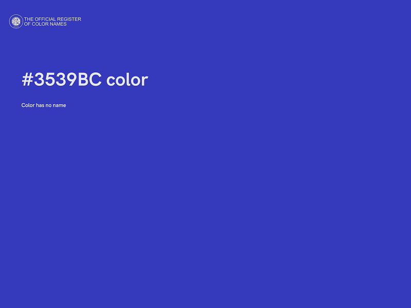 #3539BC color image