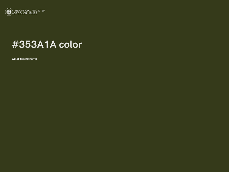 #353A1A color image