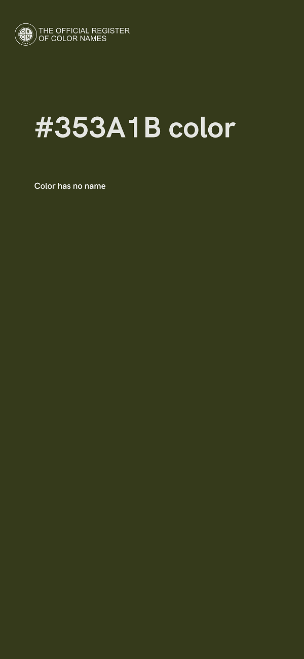 #353A1B color image