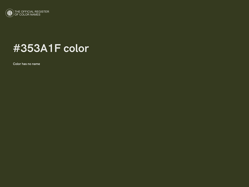 #353A1F color image