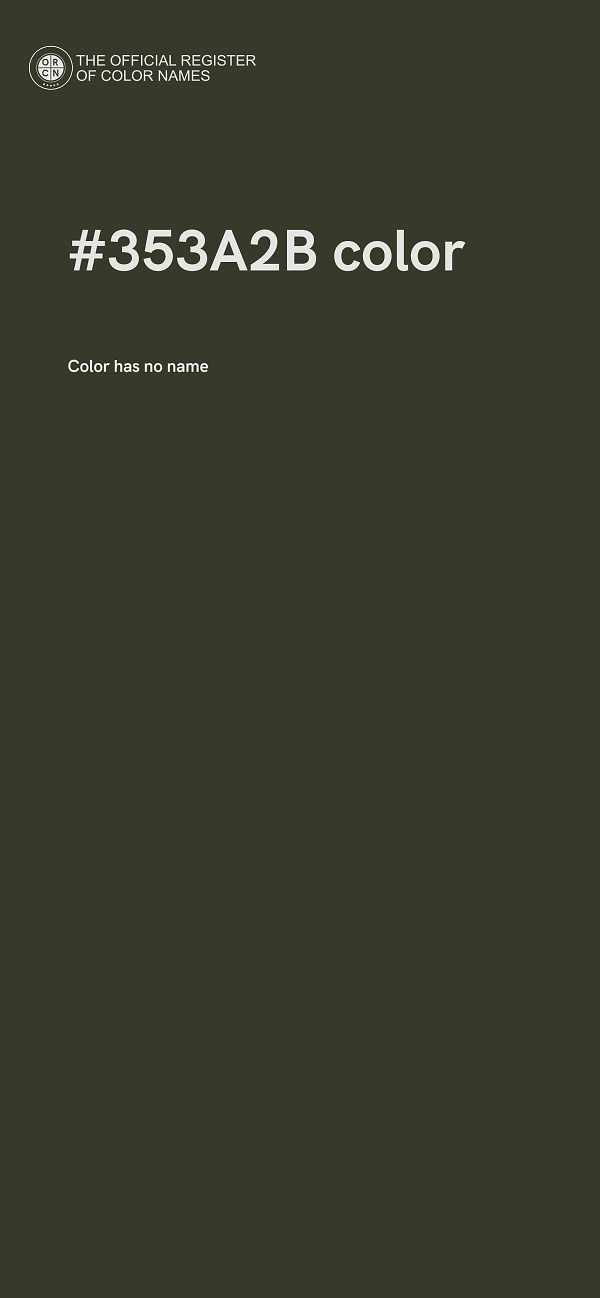 #353A2B color image