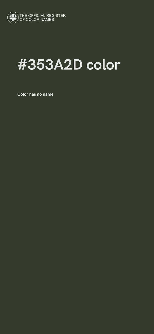 #353A2D color image
