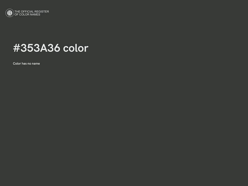 #353A36 color image