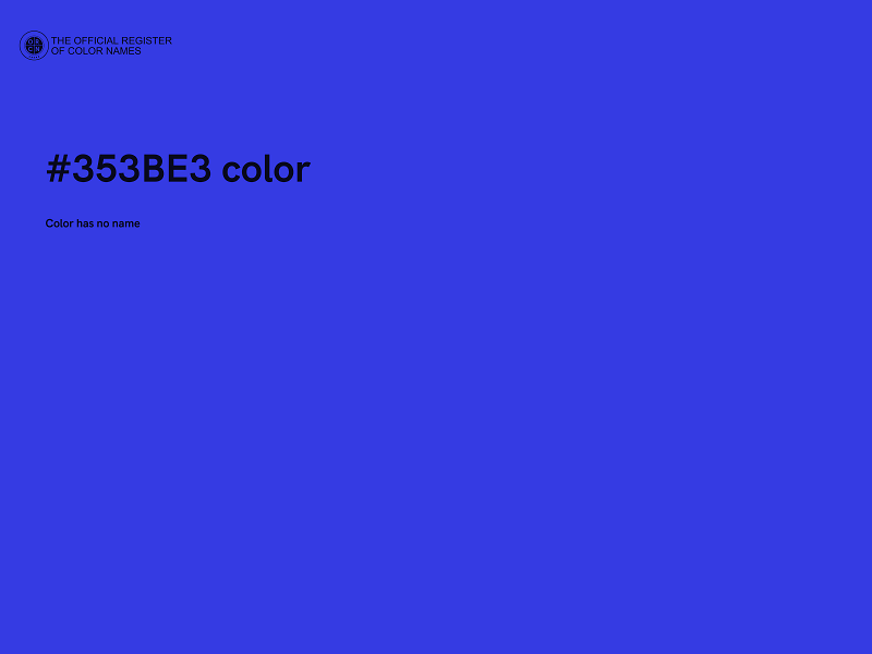 #353BE3 color image