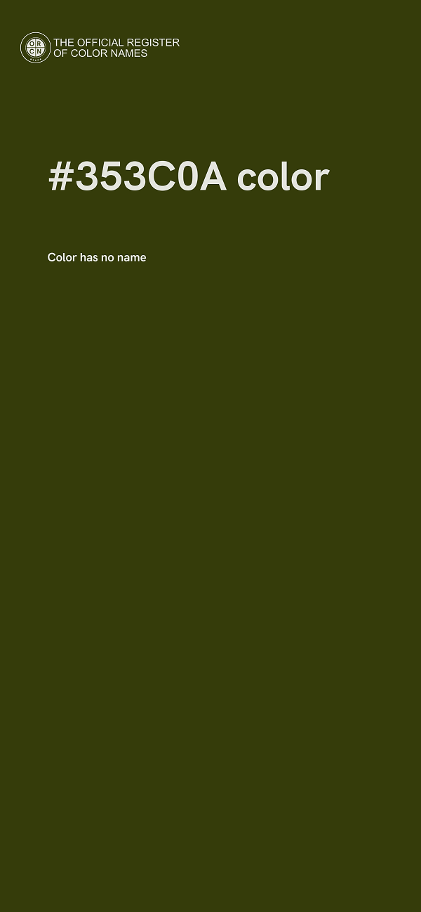 #353C0A color image