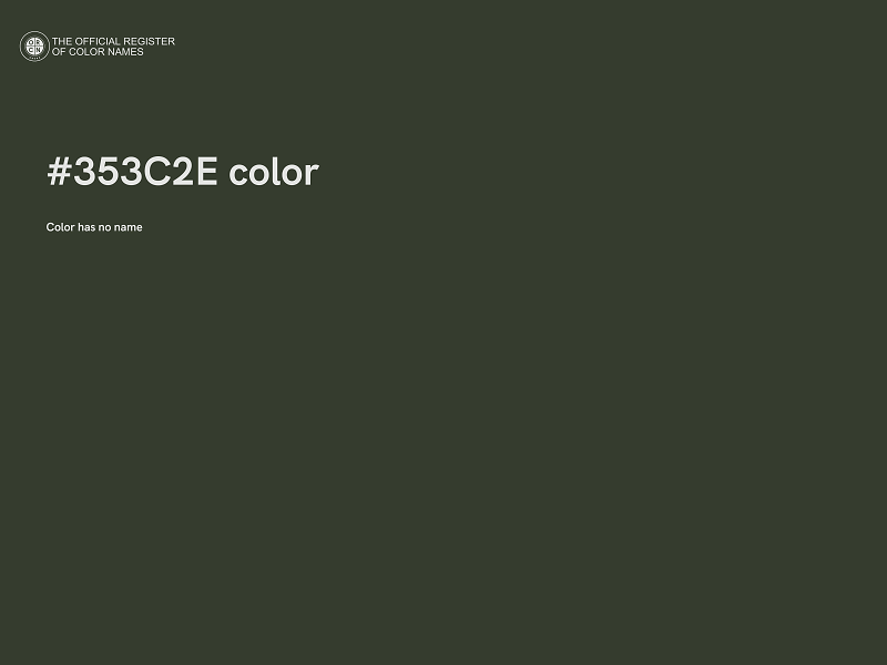 #353C2E color image