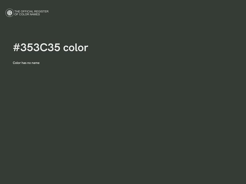 #353C35 color image