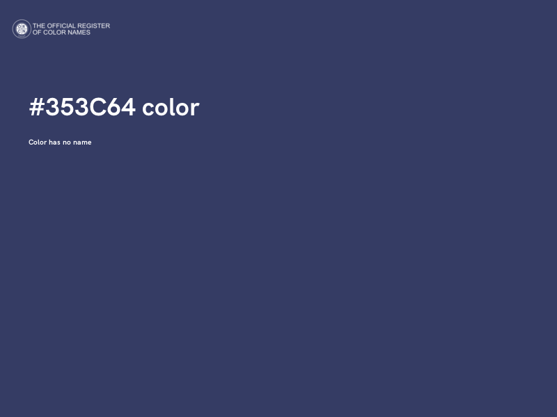 #353C64 color image